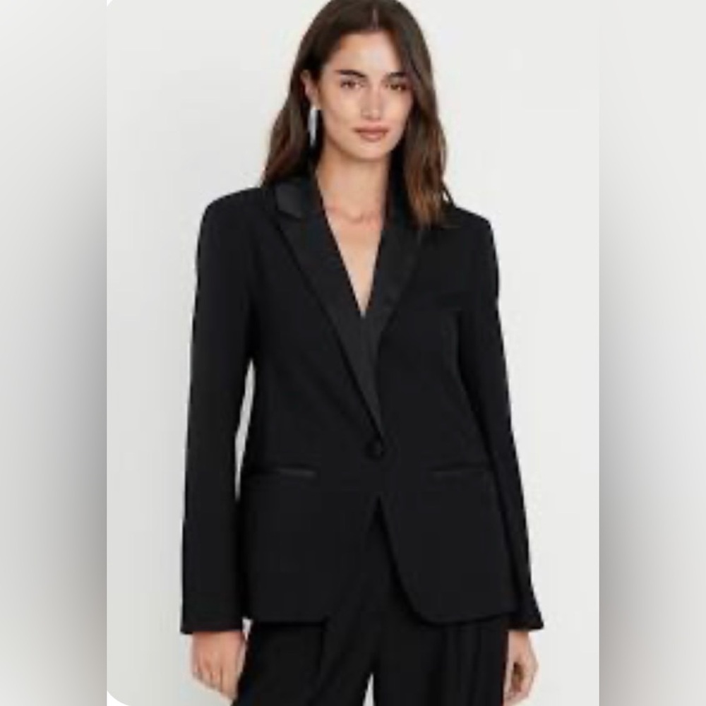 Old Navy Black Womens Single-Button Blazer